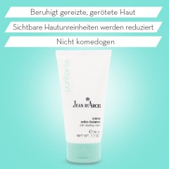 JEAN D'ARCEL creme sebo-balance PURIFIANTE 24h Gesichtscreme Talgfluss wird vermindert creme sebo-balance PURIFIANTE 24-часовой крем для лица уменьшает выделение кожного сала