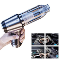 Hikeren Hikeren Akku-Handstaubsauger Akku-Staubsauger, abnehmbar, 120 W, ergonomischer Griff (silbergrau), Beutellos Беспроводной ручной пылесос Hikeren Беспроводной пылесос со съемной эргономичной ручкой мощностью 120 Вт (серебристо-серый) без мешка