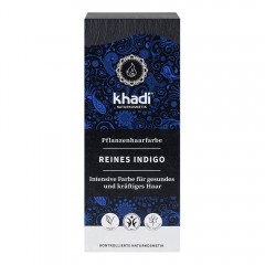 Khadi Naturkosmetik Pflanzenhaarfarben Indigo Schwarz 100g  Травяная краска для волос черный индиго 100г