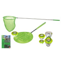 MEDUP Teleskopkescher mit faltbarer Becherlupe Телескопическая сетка со складной лупой