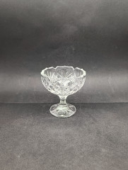 Креманка винтажная Walther Glas, на высокой ножке, хрусталь, 9.5 см, Германия, 1970-80гг.