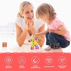 COSTWAY Magnetspielzeug 158 Teile Magnetische Bausteine Магнитная игрушка 158 деталей Магнитные строительные блоки