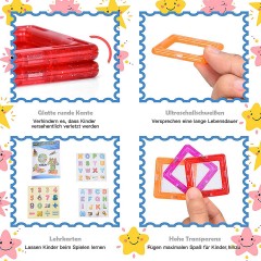 COSTWAY Magnetspielzeug 158 Teile Magnetische Bausteine Магнитная игрушка 158 деталей Магнитные строительные блоки