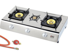 NJ The right choice NJ The right choice Gaskocher NSD-3, (Gas Camping mit Zubehor), NSD-3 Edelstahl Gaskocher 3 Flammig Zundsicherung NJ Правильный выбор газовая плита НСД-3, (газовая походная с аксессуарами), газовая плита НСД-3 из нержавеющей стали 3-х