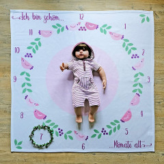 Fantifant Meilenstein-Fotodecke fur Babys Детское фотоодеяло Milestone