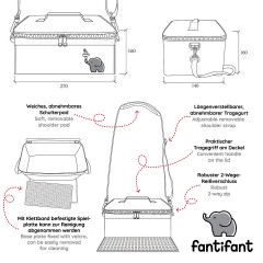 Fantifant Baustein-Tasche fur kleine Klemmbausteine Grosse S Сумка для строительных блоков для небольших зажимных блоков