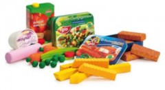 ERZI Spiellebensmittel Sortierung Mittagessen Обед по сортировке еды из игры