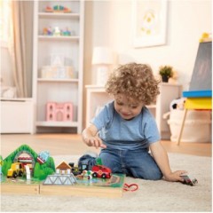 Melissa Doug Holzeisenbahn zum Mitnehmen Деревянный поезд на вынос