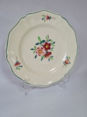 Sarreguemines Коллекционная керамическая тарелка "Букет цветов", 25см, Франция 1920г.