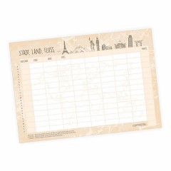 nikima Papeterie A4 Spielblock Stadt Land Fluss Reisespiel Reisespiele Игровая площадка Papeterie A4 игра в город