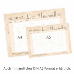 nikima Papeterie A4 Spielblock Stadt Land Fluss Reisespiel Reisespiele Игровая площадка Papeterie A4 игра в город