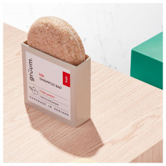 Gruum har Plastikfreies festes Shampoo Glanz verbessern har Шампунь без пластика придает блеск