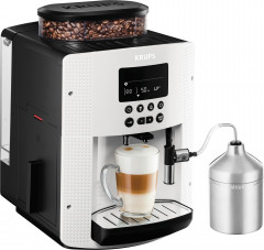 Krups Krups Kaffeevollautomat EA8161 Espresso Kaffeevollautomat INKLUSIVE XS6000 Pisa weiss Полностью автоматическая кофемашина Krups EA8161 Полностью автоматическая кофемашина Espresso ВКЛЮЧАЯ XS6000 Pisa white
