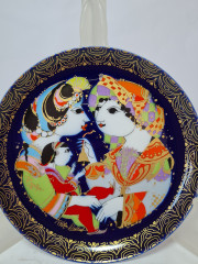 Декоративная коллекционная тарелка винтажная Rosenthal Studio Line "Аладдин и чудо-лампа", 16,5 x 2 см, Германия, 1960-70гг.