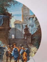 Bavaria Коллекционная декоративная тарелка "Испанская серенада", 20 см, Германия, 1960-70гг.