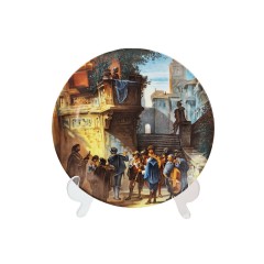 Bavaria Коллекционная декоративная тарелка "Испанская серенада", 20 см, Германия, 1960-70гг.