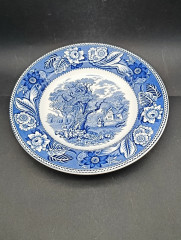 Тарелки винтажные Wood &amp; Sons, Коллекция "Woodland", фарфор, 5 шт., 23 см, Великобритания, 1960-70гг.