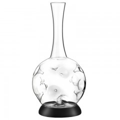 Zieher Zieher Dekanter Eddy 2,3 L mit Silikon Standfuss d: 17 cm Set 2-tlg. Графин Zuger Eddy 2,3 л с силиконовой основой d:17 см набор из 2-х штук.