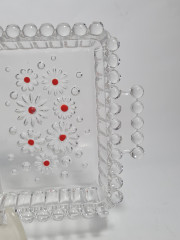 Поднос винтажный Walther Glas, хрусталь, 34 х 15.5, прямоугольный, Германия, 1970-80гг.