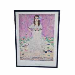 Картина винтажная / репродукция Густав Климт "Портрет Меды Примавези (1912-1913)", в раме, под стеклом, 41 х 31 см, Германия, 2020-2023 гг.