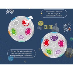 digitCUBE Magic Ball XL buntes Geschicklichkeitsspiel mit 19 Kugeln Magic Ball XL красочная игра на ловкость с 19 мячами