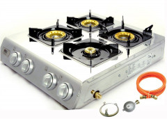 NJ The right choice NJ The right choice Gaskocher NGB-400, (Gas Camping mit Zubehor), NGB-400 Edelstahl Gaskocher 4 flammig Campingkocher 12KW Gasherd NJ Правильный выбор газовая плита NGB-400, (газовая походная с аксессуарами), газовая плита из нержавею