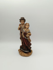 Статуэтка винтажная "Фермер с женой", среднего размера, 21 х 8 см, Германия, 1970-90гг.