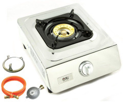 NJ The right choice NJ The right choice Gaskocher NGB-100, Edelstahl Camping Gaskocher 1 flammig Campingkocher NJ Правильный выбор газовой плиты NGB-100, походная газовая плита из нержавеющей стали, походная газовая плита с 1 пламенем