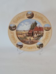 Seltmann Weiden Декоративная тарелка Jahresteller Kornernte, номерная 616, 25,5 см, Германия, 1989г. 1