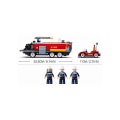 Sluban Klemmbausteine Flughafen Loschfahrzeug (381 Teile) Пожарная машина аэропорта (381 шт.)