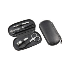 Hans Kniebes Manicure-Etui, Rindleder, rostfrei Маникюрный чемоданчик, воловья кожа, нержавеющий