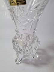 Anna Hutte Хрустальная ваза, 9,5см x 16см, Германия, 1970-80гг.