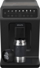 Krups Krups Kaffeevollautomat EA897B Evidence ECOdesign, aus 62%* recyceltem Kunststoff, bis zu 90% recycelbar, inkl. Emsa Travel Mug im Wert von UVP 25,99 Полностью автоматическая кофемашина Krups EA897B Evidence ECOdesign, на 62 %* изготовленная из пер