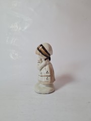 ECHT Porzellan Коллекционная статуэтка "Девочка с кроликом на руках", 13см х 7см, Тайвань, 1960-70гг.