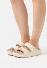 Crocs CLASSIC COZZZY Hausschuh bone/mushroom CLASSIC COZZY Тапочки кость/гриб