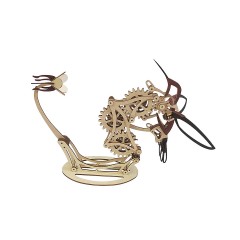 Hocan Holzernes 3D-Puzzle Lernspielzeug Mechanischer Kolibri Деревянная 3D-головоломка Образовательная игрушка Механический колибри