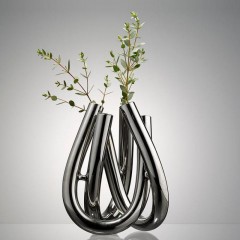 Rosenthal studio-line Rosenthal studio-line Triu Vase silber 22 cm Ваза Rosenthal studio-line Triu серебро 22 см