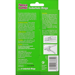 Nexa Lotte Cedarholz-Ringe,  Кольца из кедрового дерева против моли , 6шт