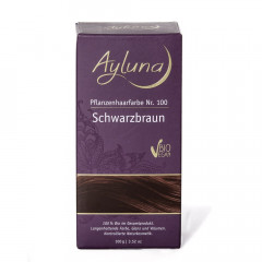 Ayluna Naturkosmetik Haarfarbe Nr.100 Schwarzbraun  Краска для волос #100 Черно-Коричневый
