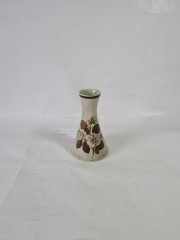 Ваза винтажная Osto 1851 "Родос" с цветочным зеленым декором, фарфор, 13 x 8 см, Германия, 1960-1970гг.