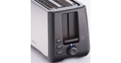 Cloer Cloer King-Size-Toaster 3579 edelstahl/schwarz, 1.800 Watt, fur 4 XXL-Toastscheiben  edelstahl/schwarz Тостер Cloer king-size 3579, нержавеющая сталь/черный, 1800 Вт, на 4 тоста размера XXL