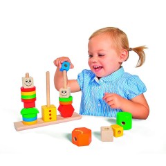 Eichhorn Steckpuzzle Figuren aus Holz Деревянные фигурки-головоломки