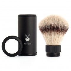 Muhle TRAVEL Reiserasierpinsel Silvertip Fibres© black Дорожный помазок TRAVEL Silvertip Fibres© черный