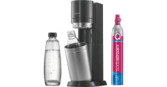 SodaStream SodaStream Wassersprudler Duo Titan 1+1 inkl. Glasflasche, Kunststoffflasche, CO?-Zylinder Машина для приготовления соды SodaStream Duo Titan 1+1, включая стеклянную бутылку, пластиковую бутылку, баллон с CO?