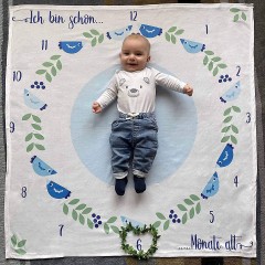 Fantifant Meilenstein-Fotodecke fur Babys Детское фотоодеяло Milestone