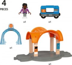 BRIO Smart Tech Sound Bahnhof mit Action Tunnel Звуковая станция Smart Tech с туннелем Action