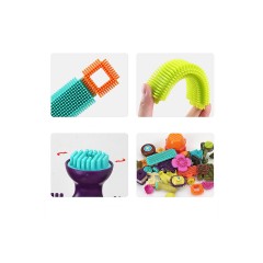 Hocan Kunststoff Bausteine Spielzeug Padagogisches Spielzeug Игрушки из пластиковых строительных блоков Развивающие игрушки